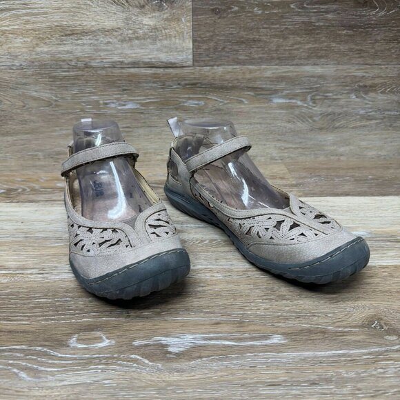JBU Wildflower Mary Jane Leather Taupe Casual Shoe Women's Size 9.5 - Picture 6 of 6